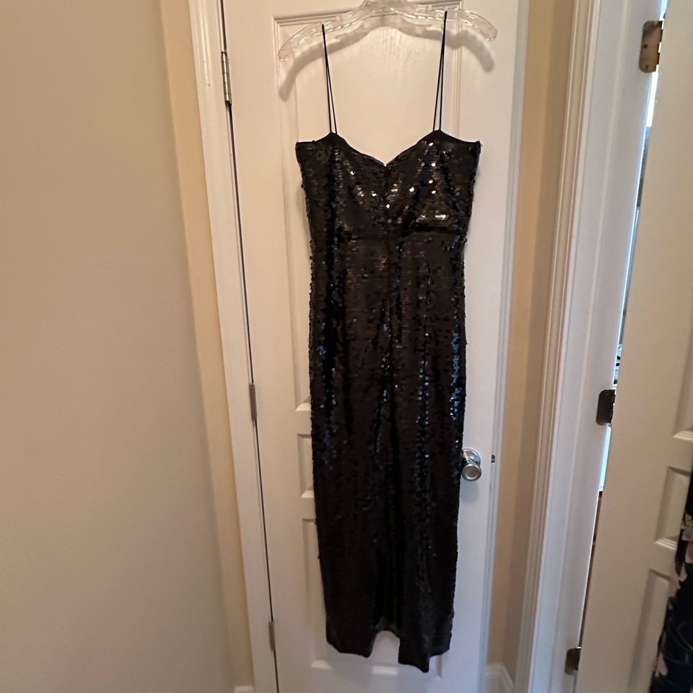 ANTONIO MELANI Black Sleeveless Gown